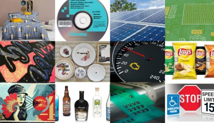 What are the main application of field of the screen printing?